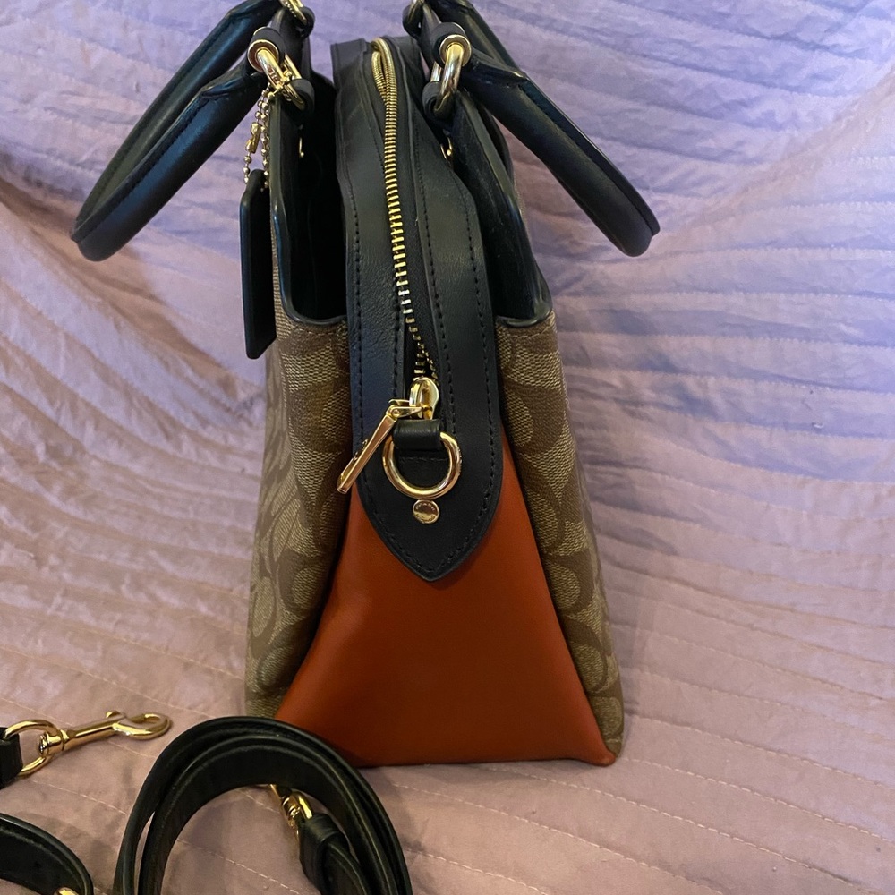 Lillie Carryall Satchel In Color Block - image 3